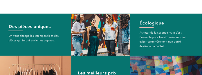 Screen page d'accueil du projet
